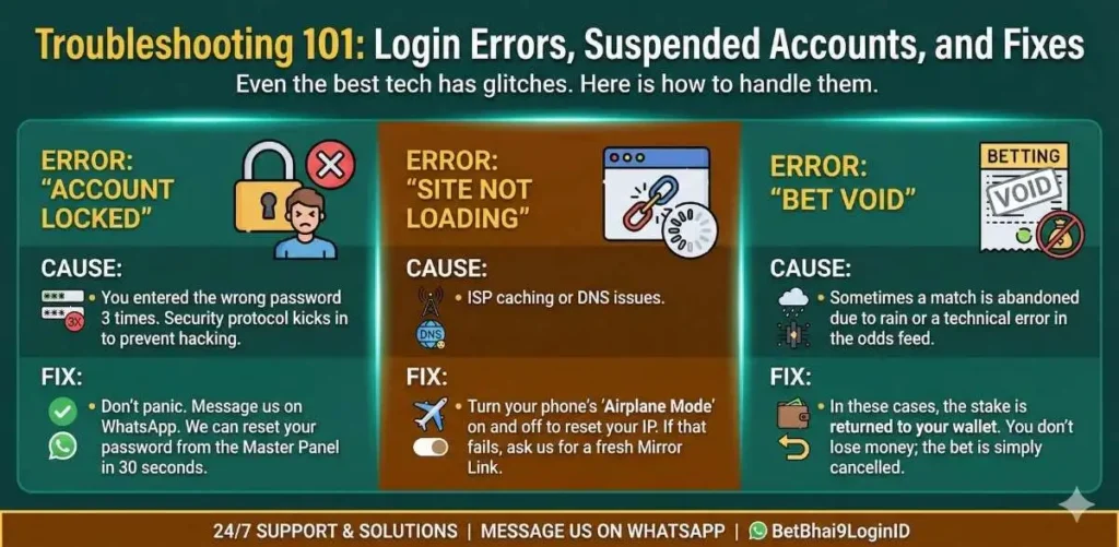 Troubleshooting 101 Login Errors, Suspended Accounts, and Fixes